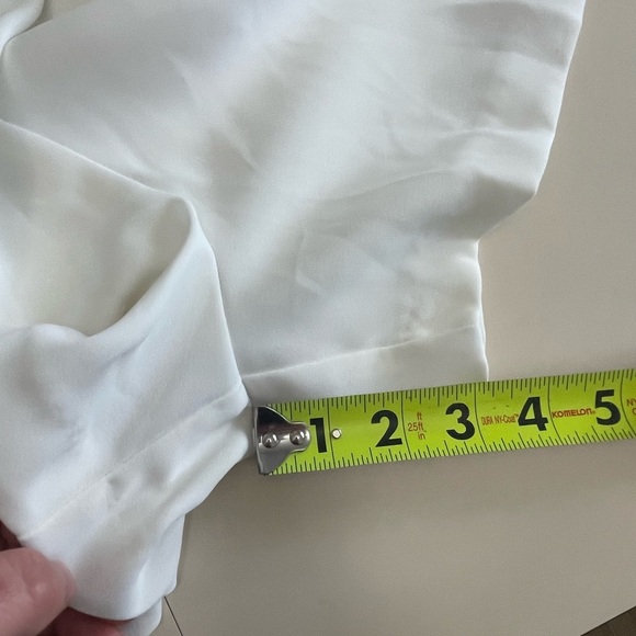 Topshop White Belted Playsuit Shorts Jumpsuit Romper Size 8 - Picture 11 of 12